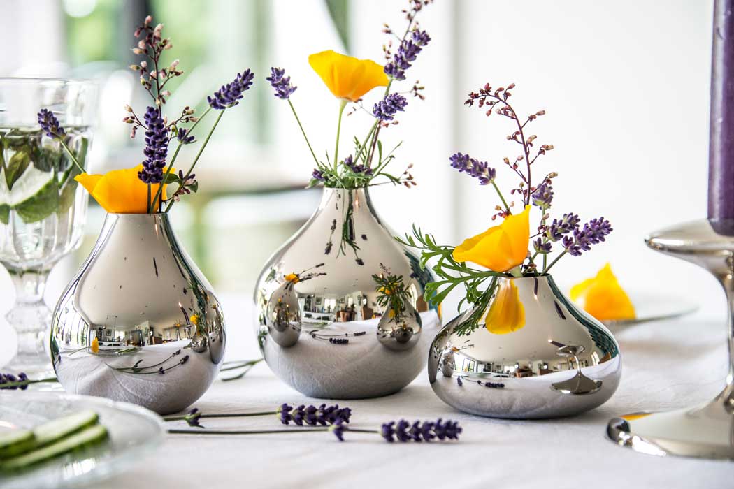 Single Stem & Bud Vase Pearl Drop Small Edge Company